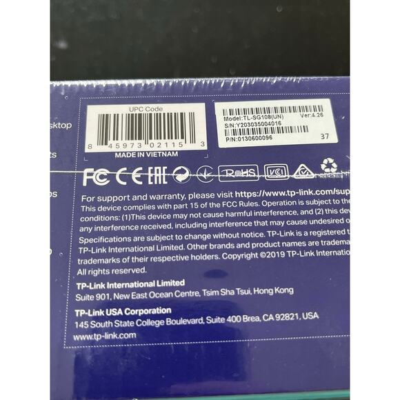 TP-Link TL-SG108 8-Port Gigabit Ethernet Switch-NIB - Picture 5 of 5